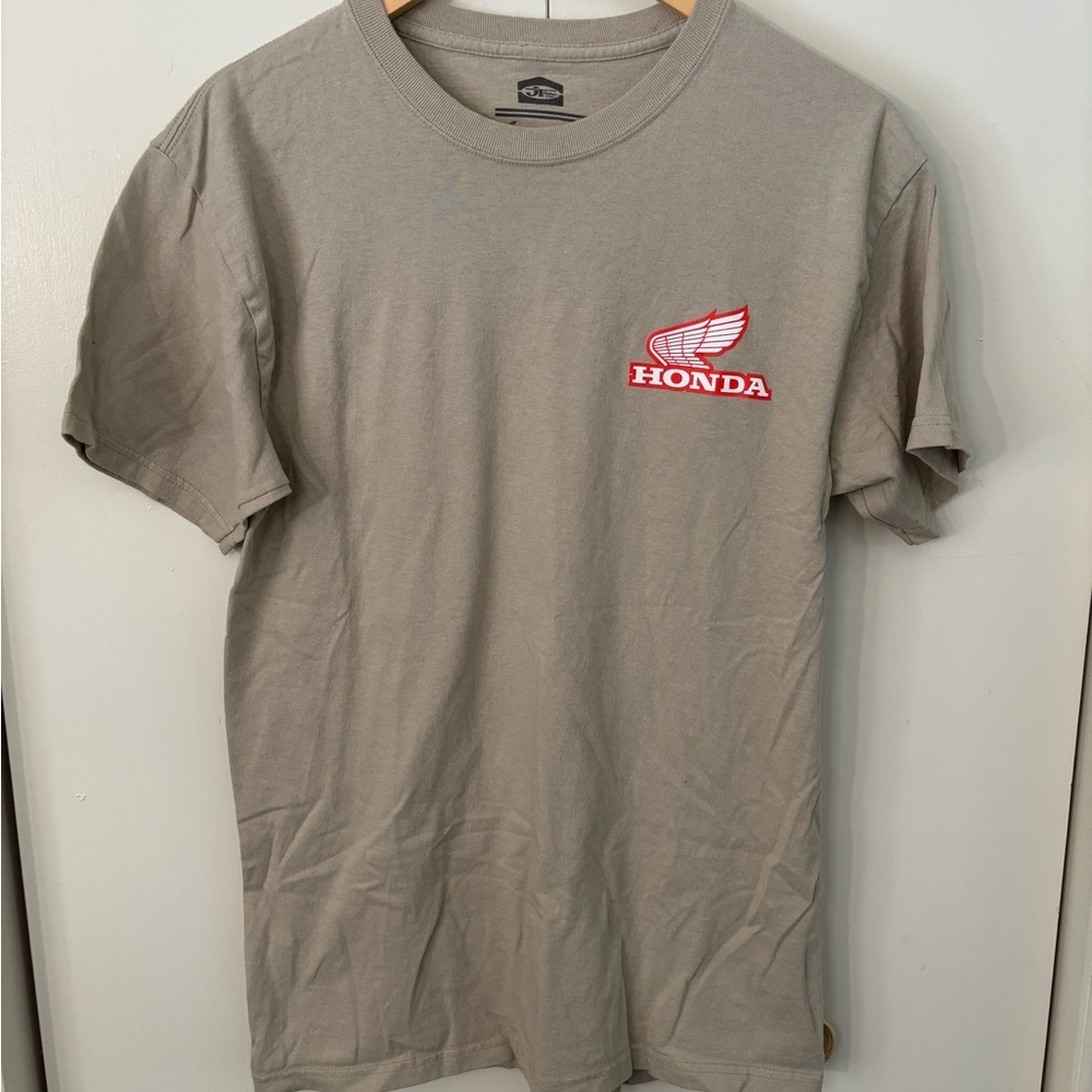 JT and Honda Racing Team Tan T-Shirt